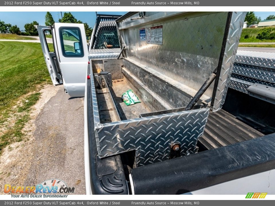2012 Ford F250 Super Duty XLT SuperCab 4x4 Oxford White / Steel Photo #27