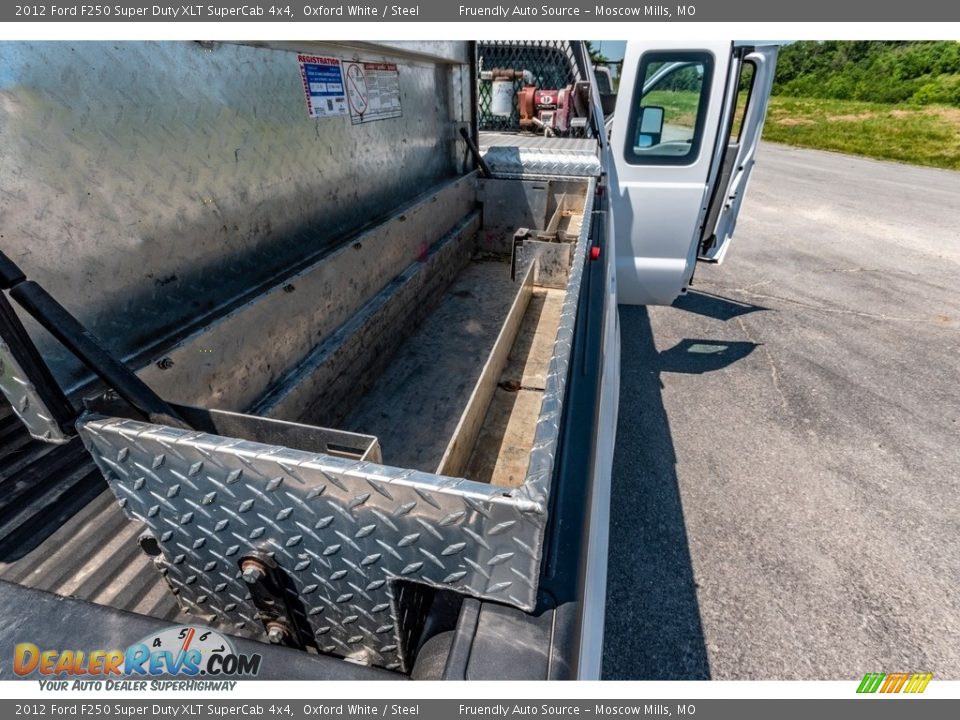 2012 Ford F250 Super Duty XLT SuperCab 4x4 Oxford White / Steel Photo #29