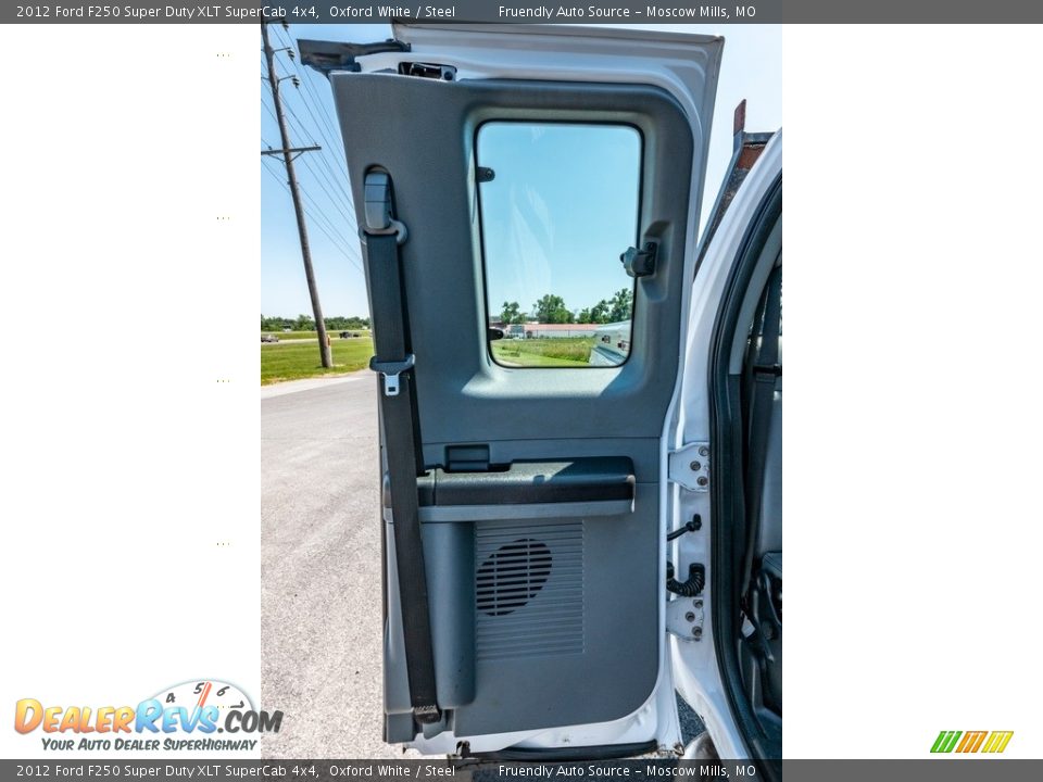 2012 Ford F250 Super Duty XLT SuperCab 4x4 Oxford White / Steel Photo #30