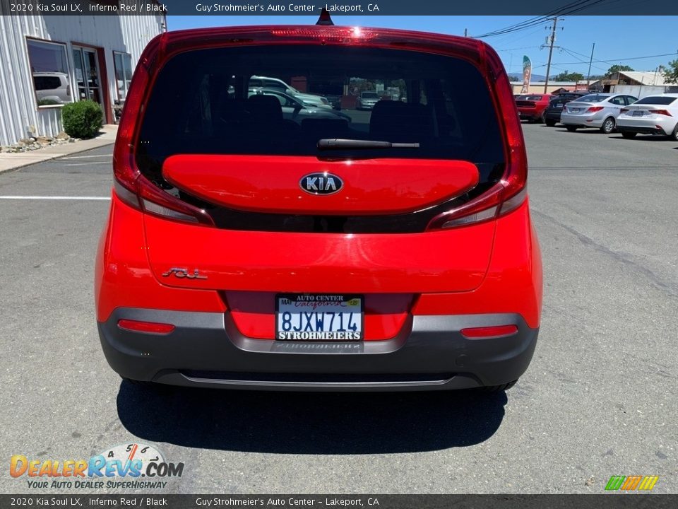 2020 Kia Soul LX Inferno Red / Black Photo #14