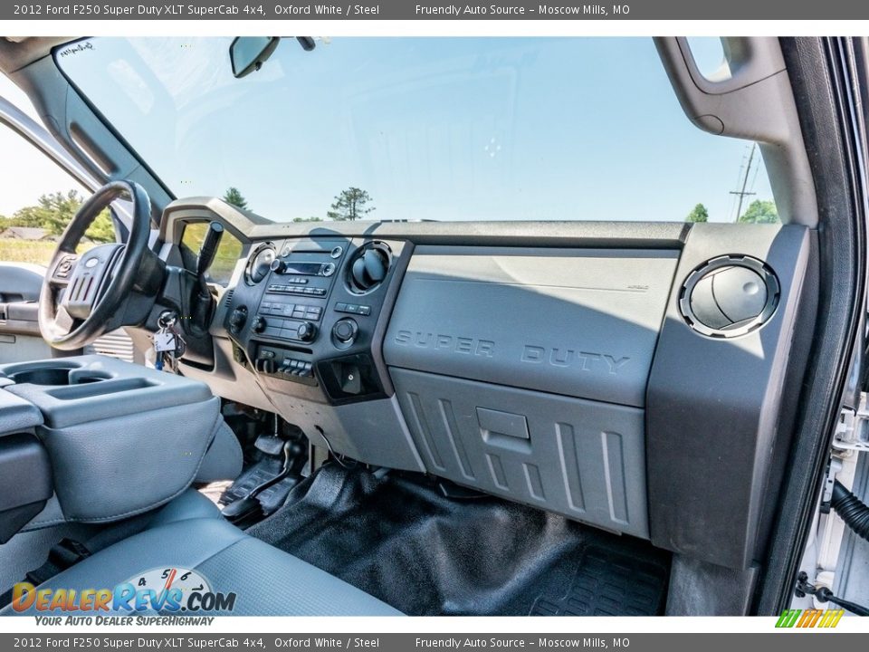2012 Ford F250 Super Duty XLT SuperCab 4x4 Oxford White / Steel Photo #34