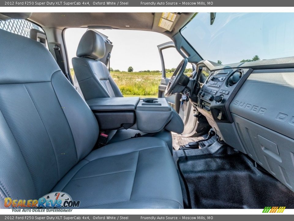 2012 Ford F250 Super Duty XLT SuperCab 4x4 Oxford White / Steel Photo #35