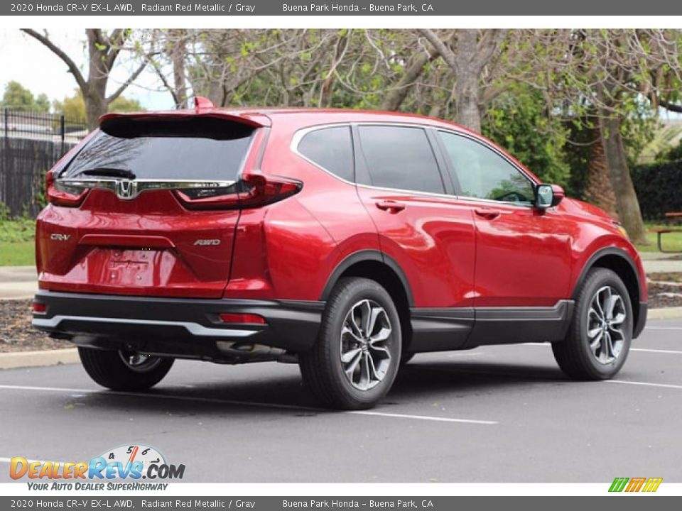 2020 Honda CR-V EX-L AWD Radiant Red Metallic / Gray Photo #6