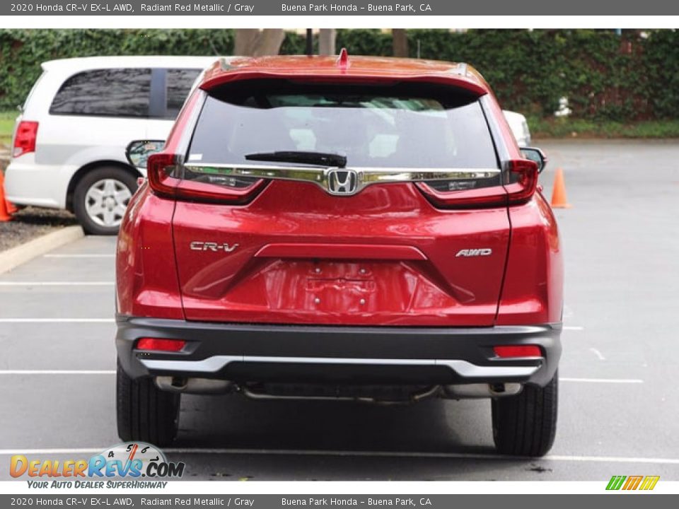 2020 Honda CR-V EX-L AWD Radiant Red Metallic / Gray Photo #7