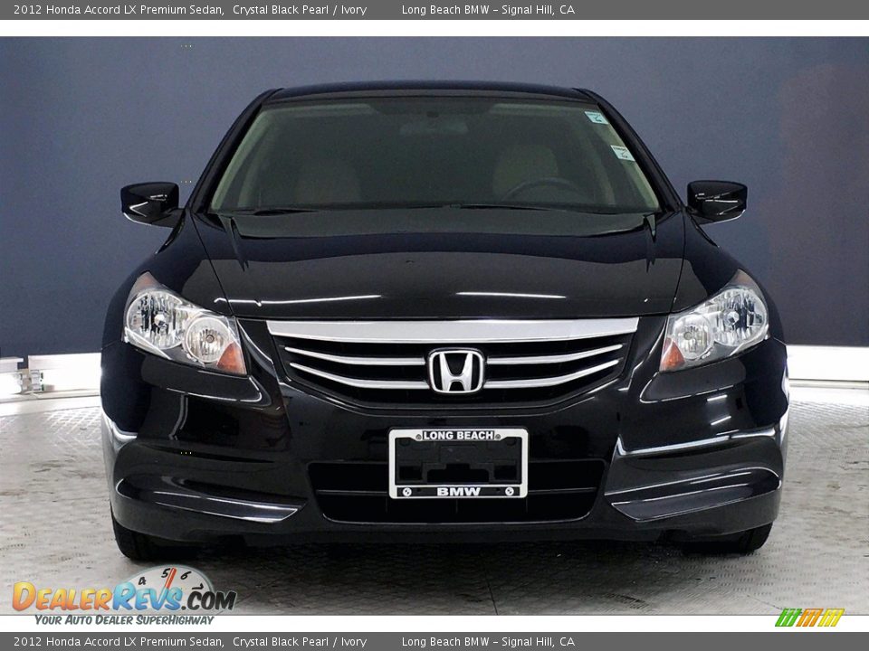 2012 Honda Accord LX Premium Sedan Crystal Black Pearl / Ivory Photo #2