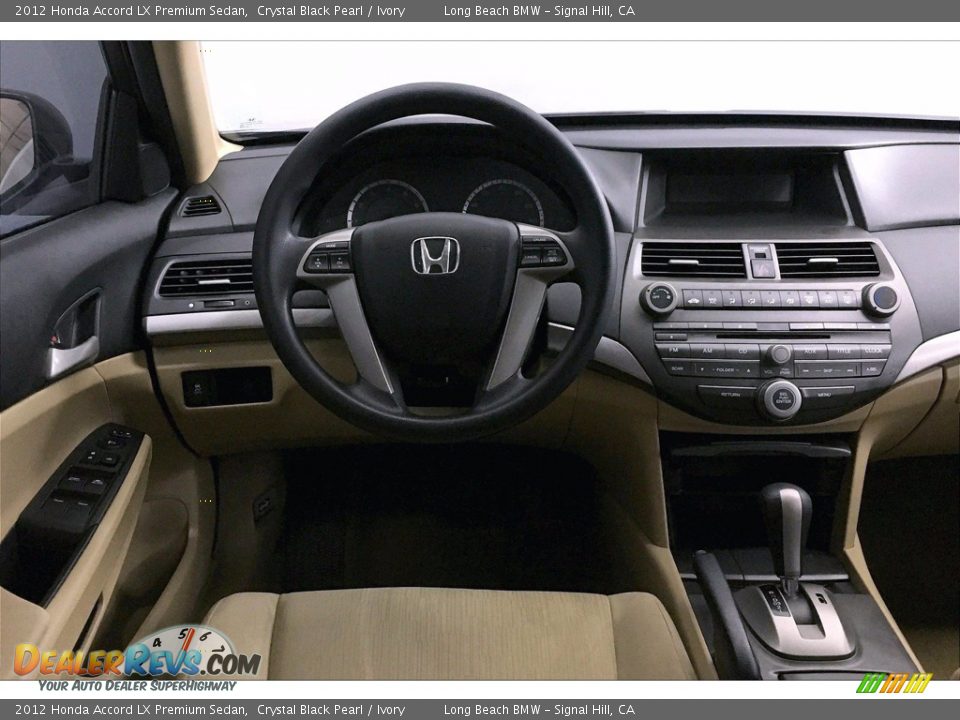 2012 Honda Accord LX Premium Sedan Crystal Black Pearl / Ivory Photo #4