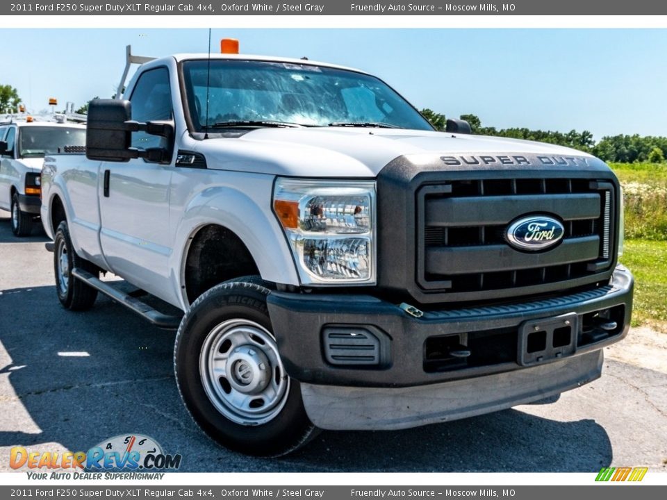 2011 Ford F250 Super Duty XLT Regular Cab 4x4 Oxford White / Steel Gray Photo #1