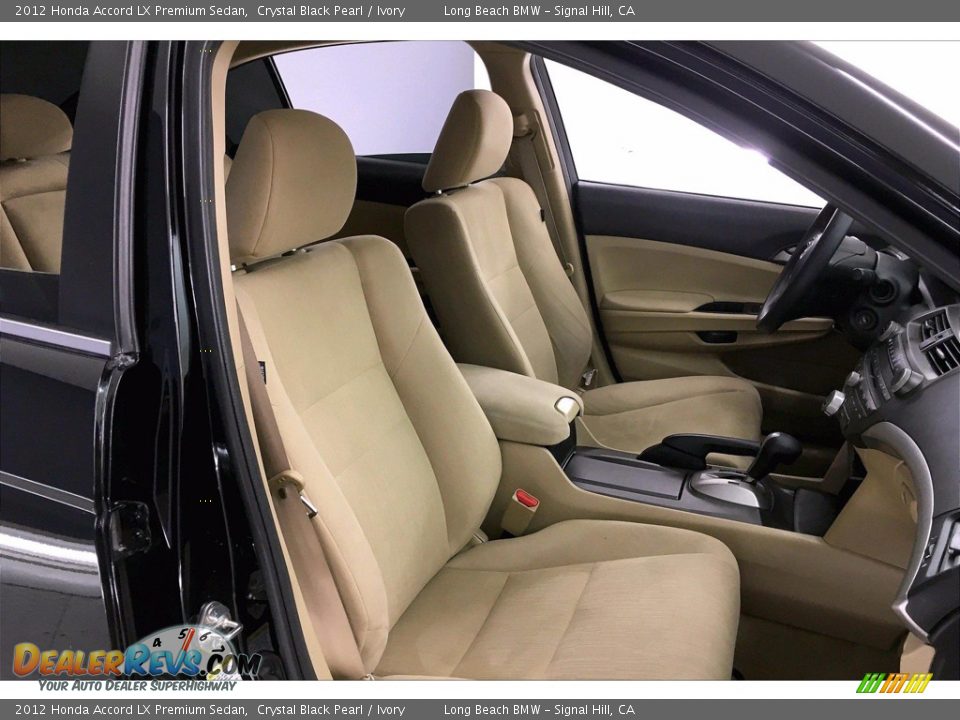 2012 Honda Accord LX Premium Sedan Crystal Black Pearl / Ivory Photo #6
