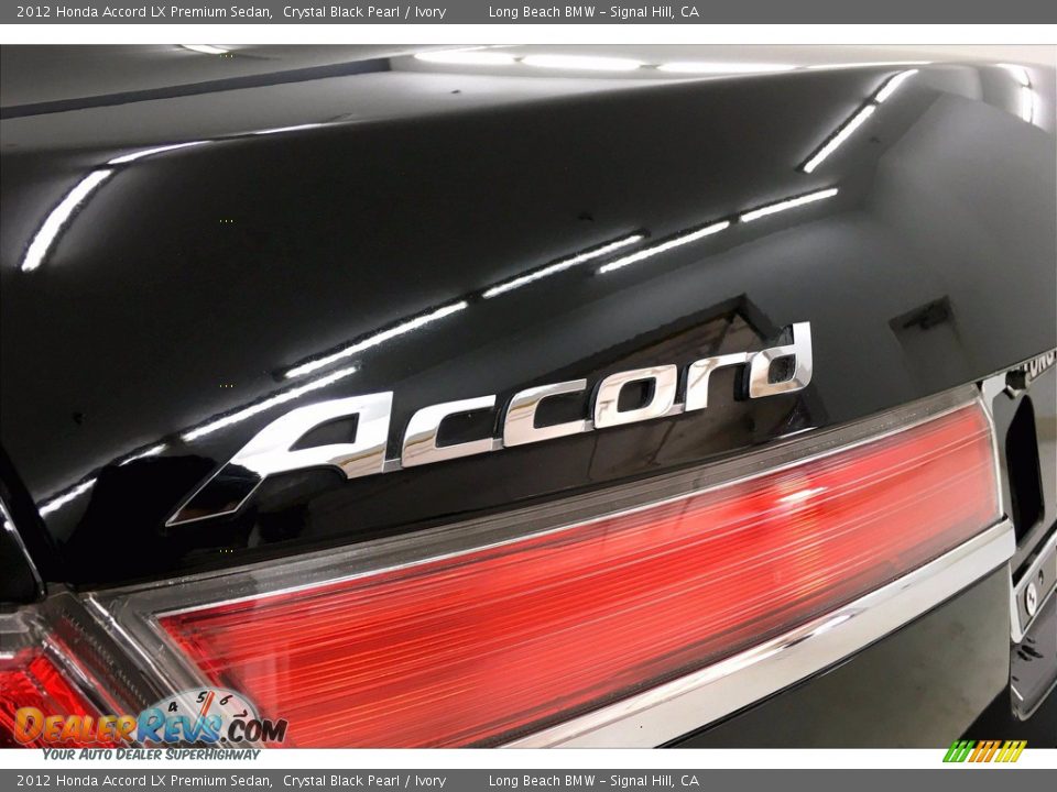 2012 Honda Accord LX Premium Sedan Crystal Black Pearl / Ivory Photo #7
