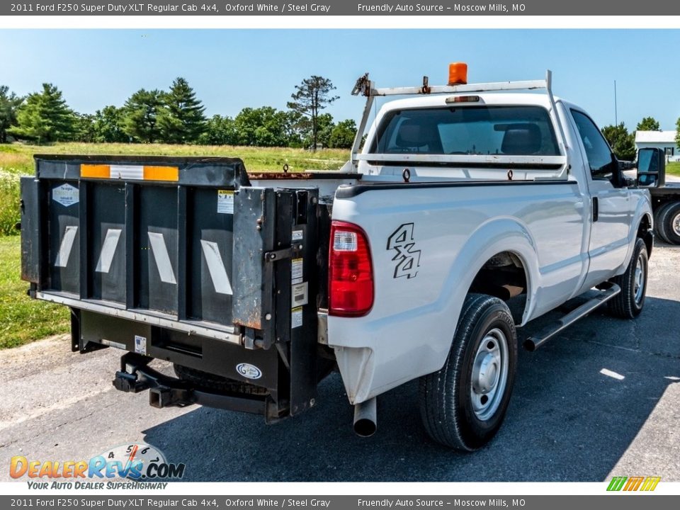 2011 Ford F250 Super Duty XLT Regular Cab 4x4 Oxford White / Steel Gray Photo #4