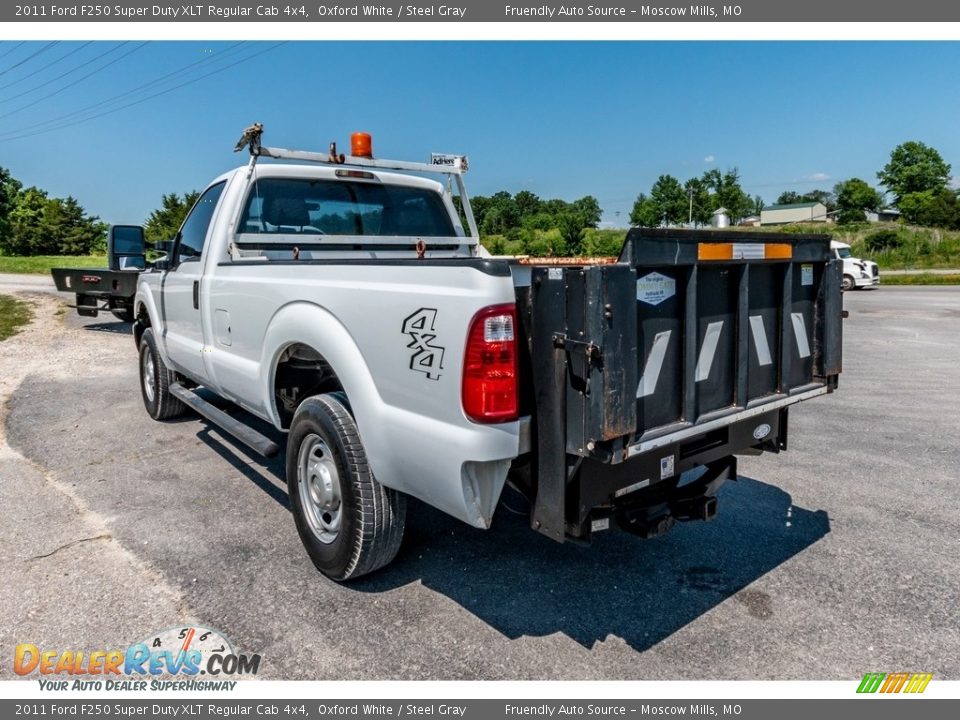 2011 Ford F250 Super Duty XLT Regular Cab 4x4 Oxford White / Steel Gray Photo #6