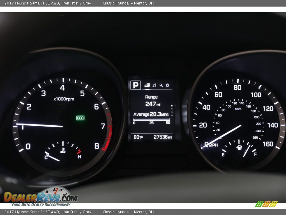 2017 Hyundai Santa Fe SE AWD Iron Frost / Gray Photo #7