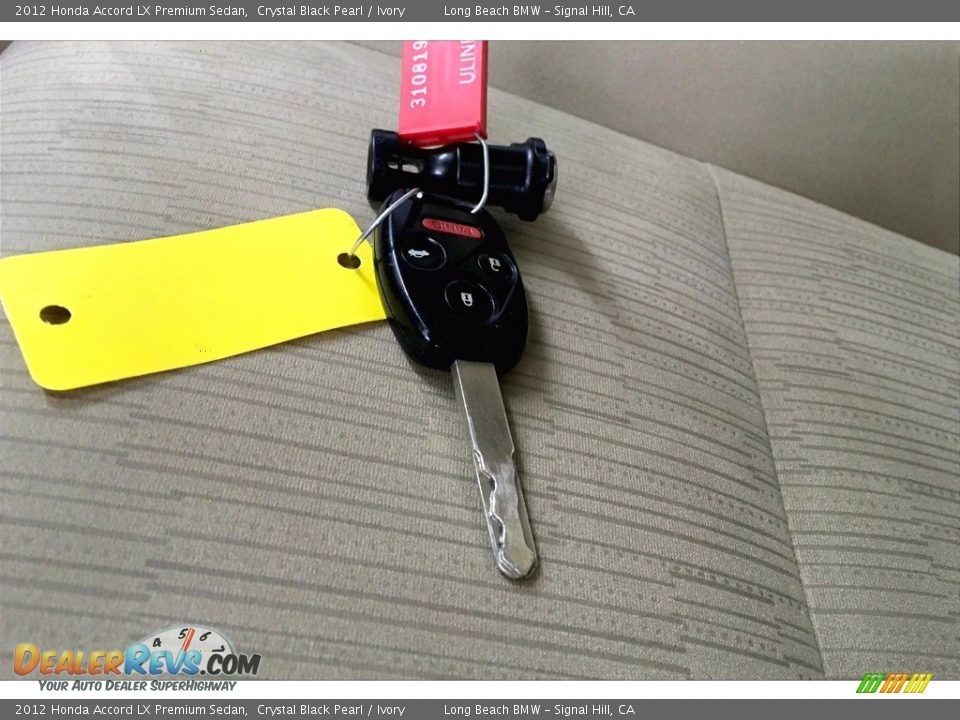 2012 Honda Accord LX Premium Sedan Crystal Black Pearl / Ivory Photo #11