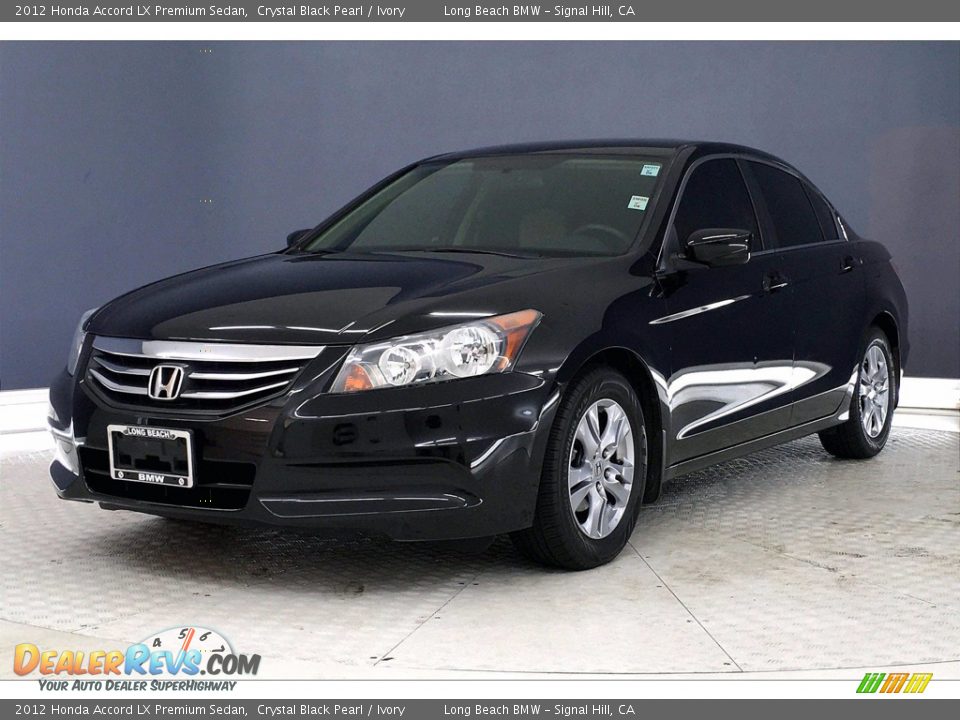 2012 Honda Accord LX Premium Sedan Crystal Black Pearl / Ivory Photo #12