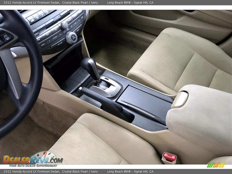 2012 Honda Accord LX Premium Sedan Crystal Black Pearl / Ivory Photo #16