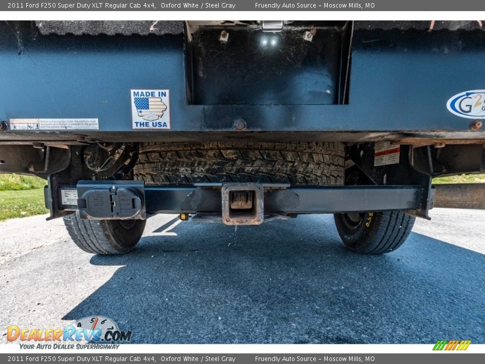 2011 Ford F250 Super Duty XLT Regular Cab 4x4 Oxford White / Steel Gray Photo #14
