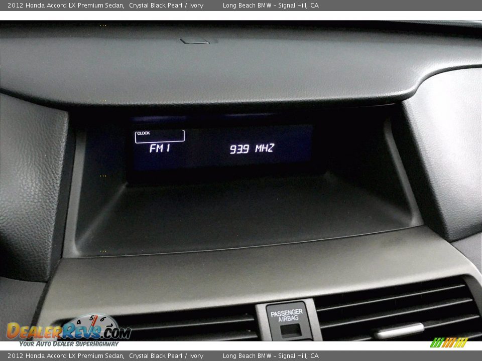 2012 Honda Accord LX Premium Sedan Crystal Black Pearl / Ivory Photo #17