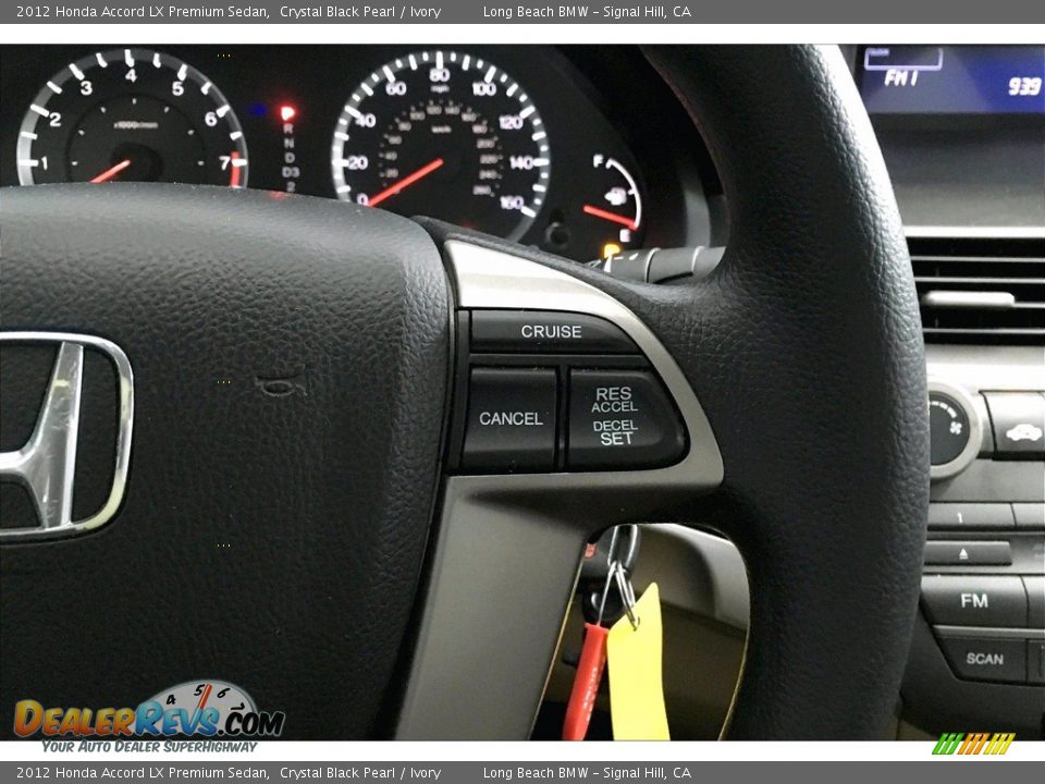 2012 Honda Accord LX Premium Sedan Crystal Black Pearl / Ivory Photo #19