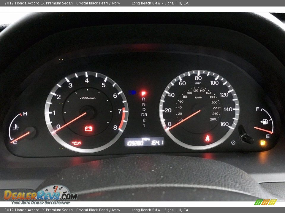 2012 Honda Accord LX Premium Sedan Crystal Black Pearl / Ivory Photo #20