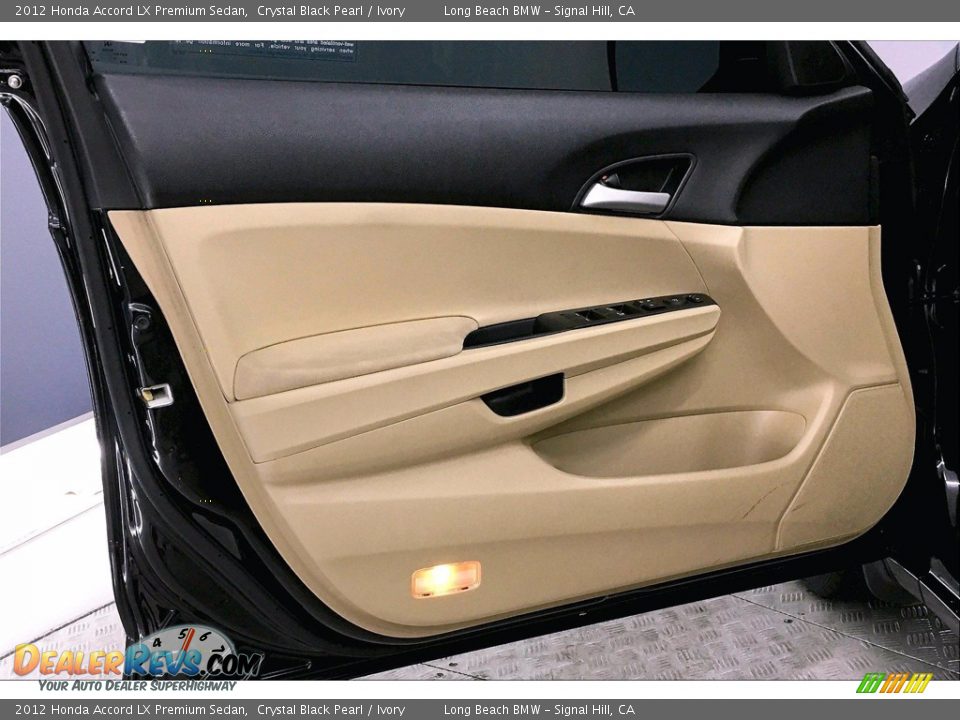 2012 Honda Accord LX Premium Sedan Crystal Black Pearl / Ivory Photo #23
