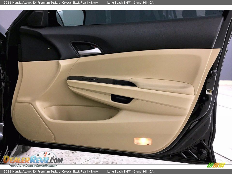 2012 Honda Accord LX Premium Sedan Crystal Black Pearl / Ivory Photo #24