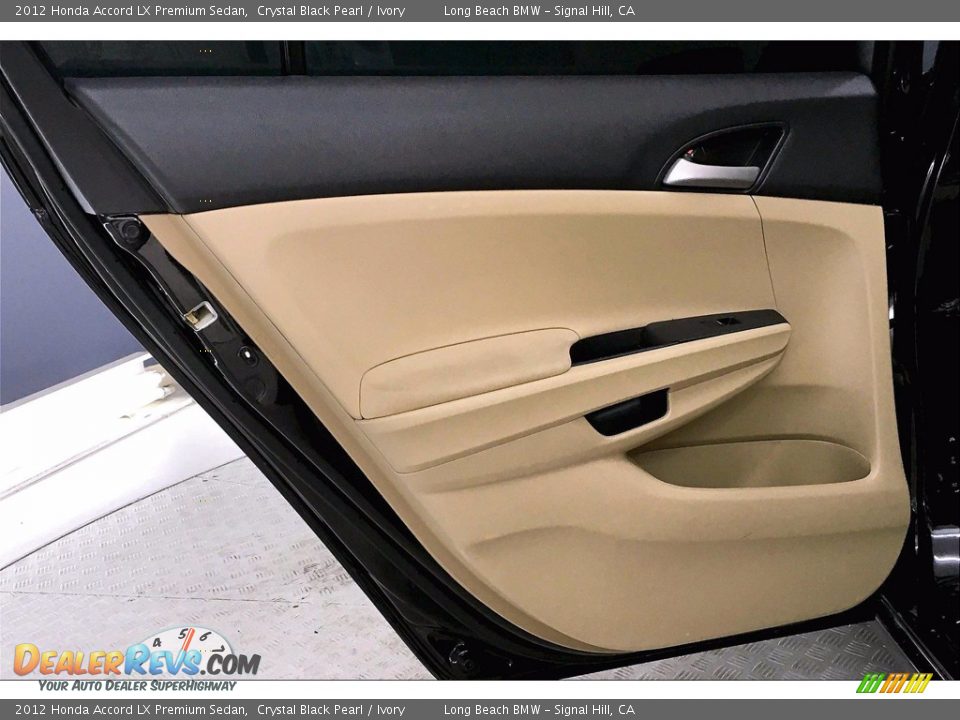 2012 Honda Accord LX Premium Sedan Crystal Black Pearl / Ivory Photo #25