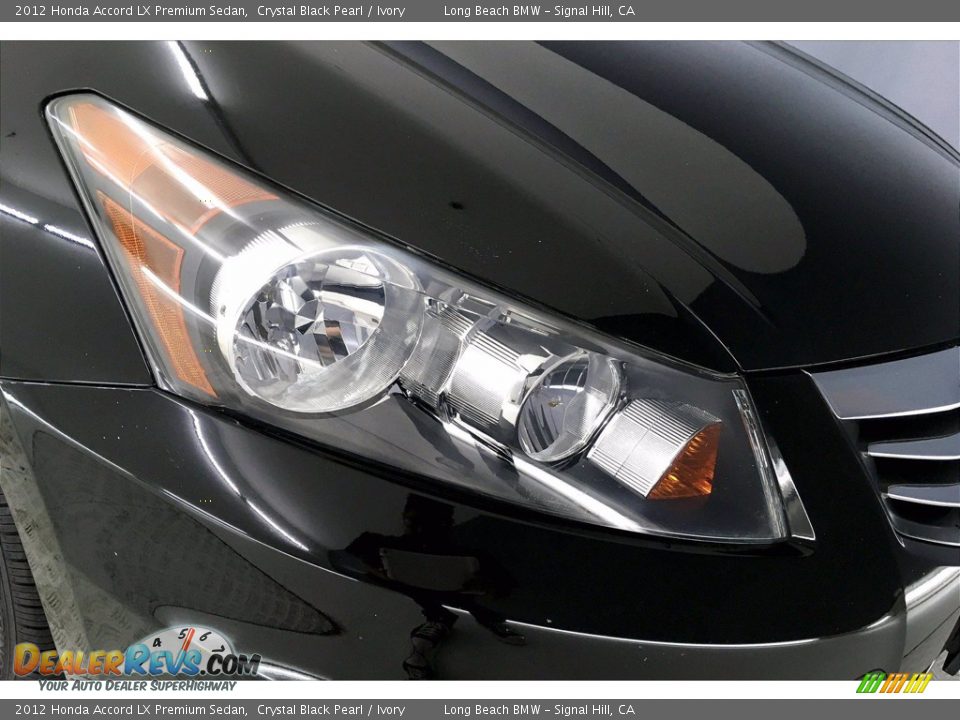 2012 Honda Accord LX Premium Sedan Crystal Black Pearl / Ivory Photo #26