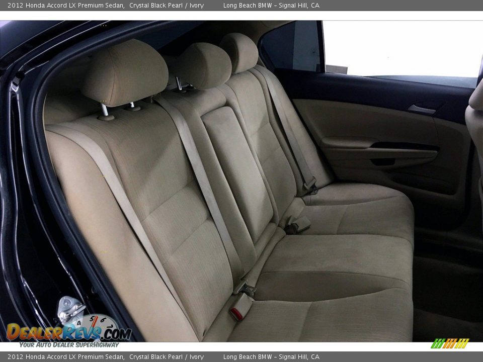 2012 Honda Accord LX Premium Sedan Crystal Black Pearl / Ivory Photo #29