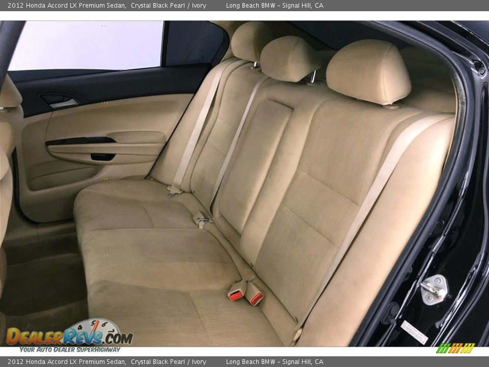 2012 Honda Accord LX Premium Sedan Crystal Black Pearl / Ivory Photo #30