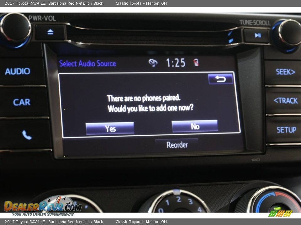 2017 Toyota RAV4 LE Barcelona Red Metallic / Black Photo #9