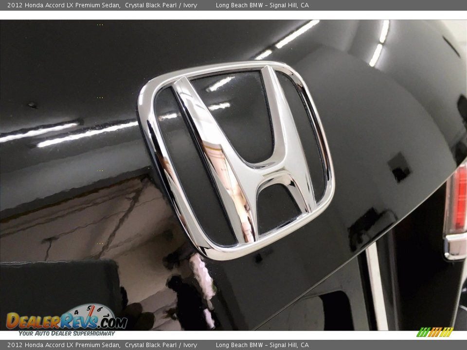 2012 Honda Accord LX Premium Sedan Crystal Black Pearl / Ivory Photo #33