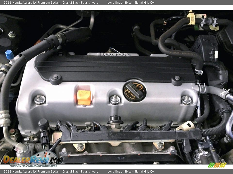 2012 Honda Accord LX Premium Sedan Crystal Black Pearl / Ivory Photo #34