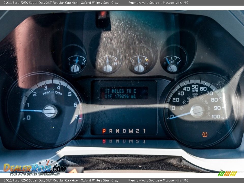 2011 Ford F250 Super Duty XLT Regular Cab 4x4 Oxford White / Steel Gray Photo #34