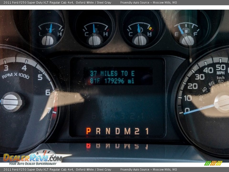2011 Ford F250 Super Duty XLT Regular Cab 4x4 Oxford White / Steel Gray Photo #35