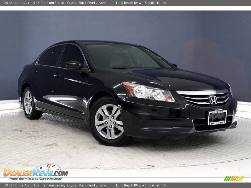 2012 Honda Accord LX Premium Sedan Crystal Black Pearl / Ivory Photo #36