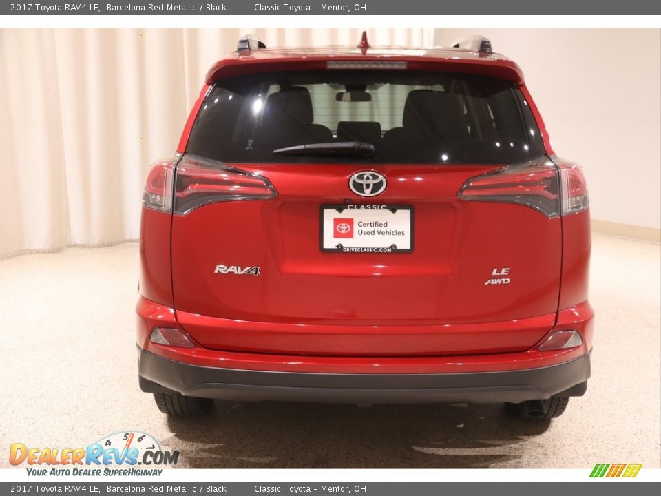 2017 Toyota RAV4 LE Barcelona Red Metallic / Black Photo #15