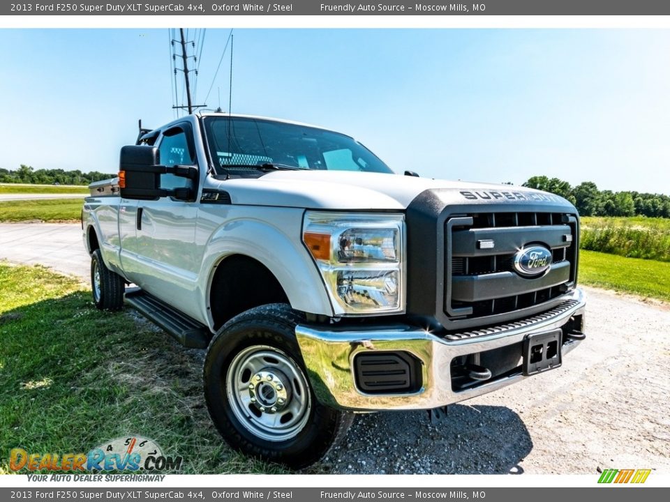 2013 Ford F250 Super Duty XLT SuperCab 4x4 Oxford White / Steel Photo #1