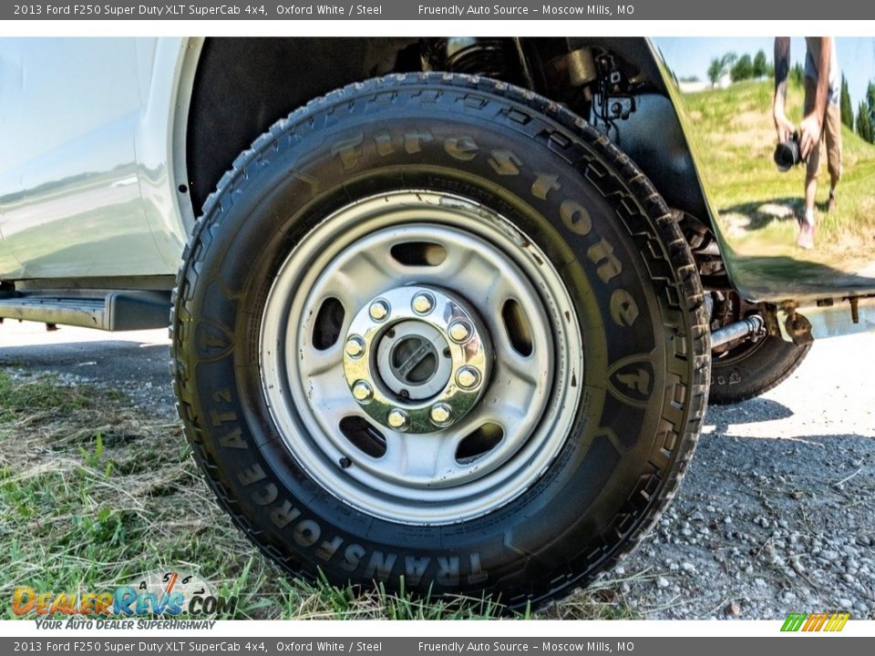 2013 Ford F250 Super Duty XLT SuperCab 4x4 Oxford White / Steel Photo #2