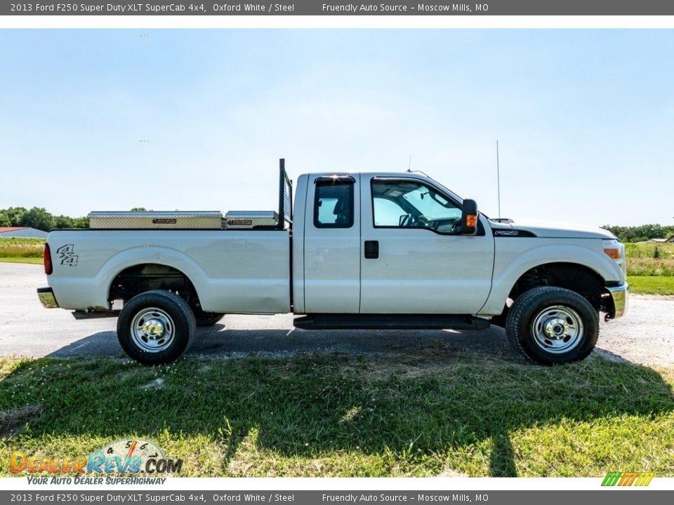 2013 Ford F250 Super Duty XLT SuperCab 4x4 Oxford White / Steel Photo #3