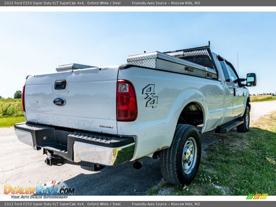 2013 Ford F250 Super Duty XLT SuperCab 4x4 Oxford White / Steel Photo #4