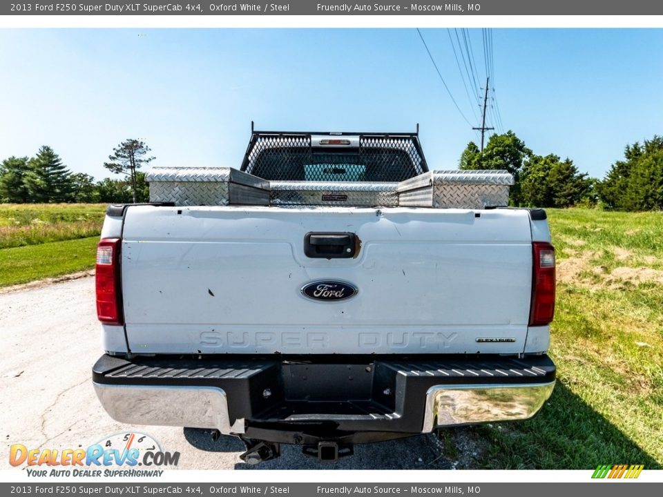 2013 Ford F250 Super Duty XLT SuperCab 4x4 Oxford White / Steel Photo #5