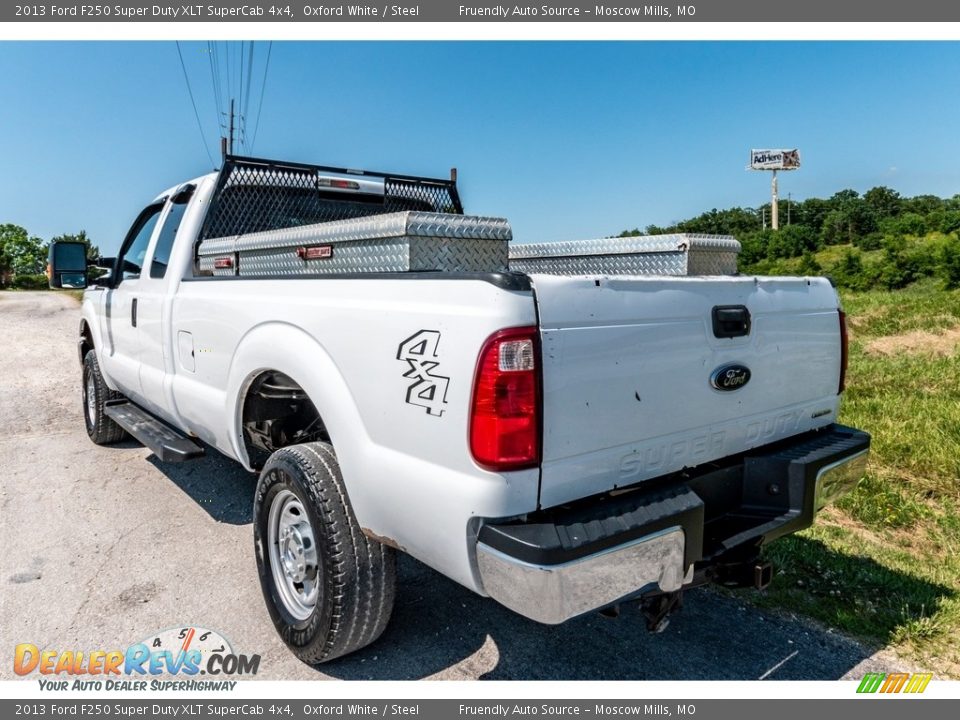 2013 Ford F250 Super Duty XLT SuperCab 4x4 Oxford White / Steel Photo #6