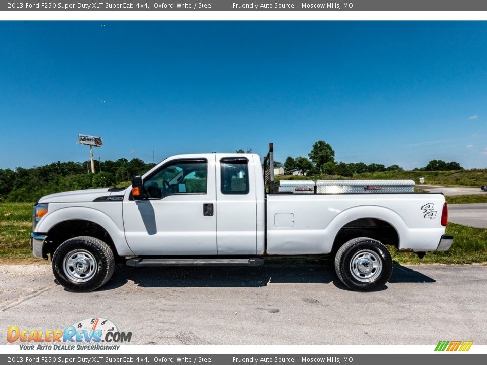 2013 Ford F250 Super Duty XLT SuperCab 4x4 Oxford White / Steel Photo #7