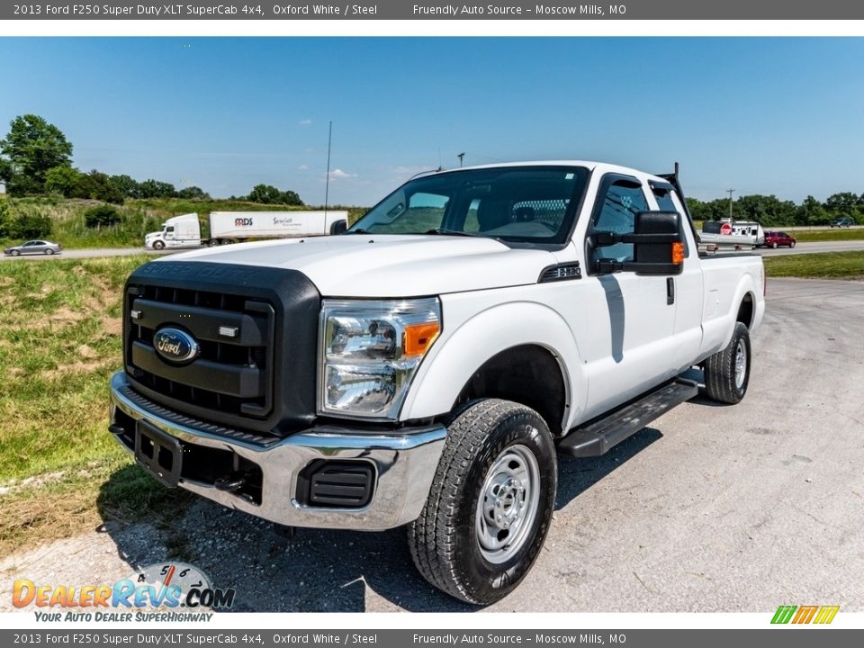 2013 Ford F250 Super Duty XLT SuperCab 4x4 Oxford White / Steel Photo #8