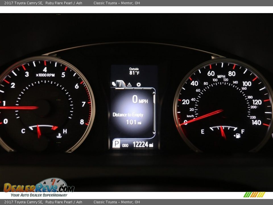 2017 Toyota Camry SE Ruby Flare Pearl / Ash Photo #8