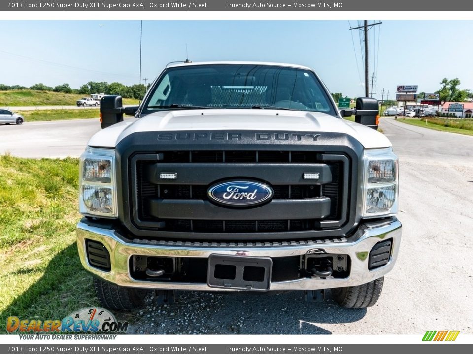 2013 Ford F250 Super Duty XLT SuperCab 4x4 Oxford White / Steel Photo #9
