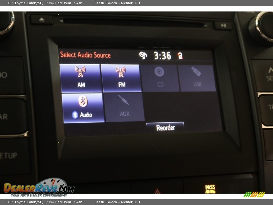 2017 Toyota Camry SE Ruby Flare Pearl / Ash Photo #10