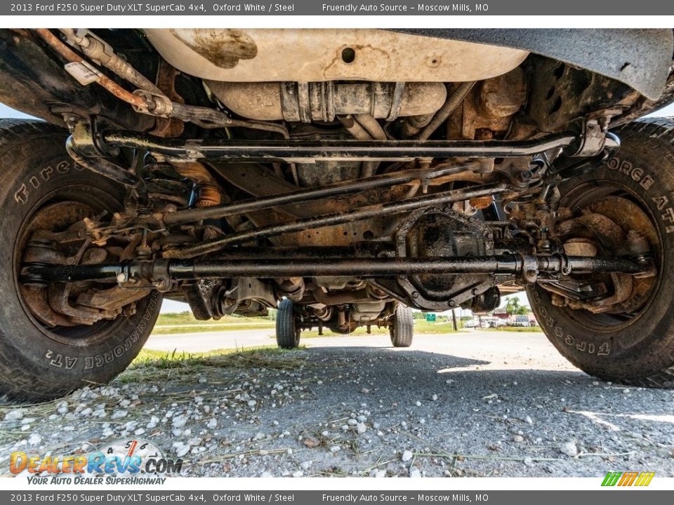 2013 Ford F250 Super Duty XLT SuperCab 4x4 Oxford White / Steel Photo #10