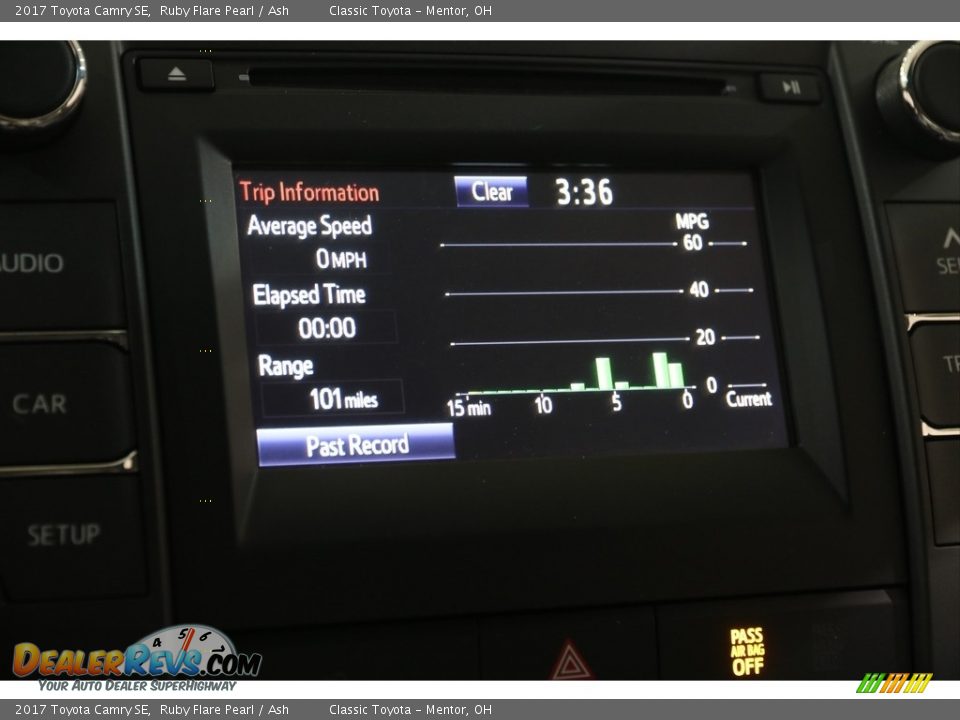 2017 Toyota Camry SE Ruby Flare Pearl / Ash Photo #11