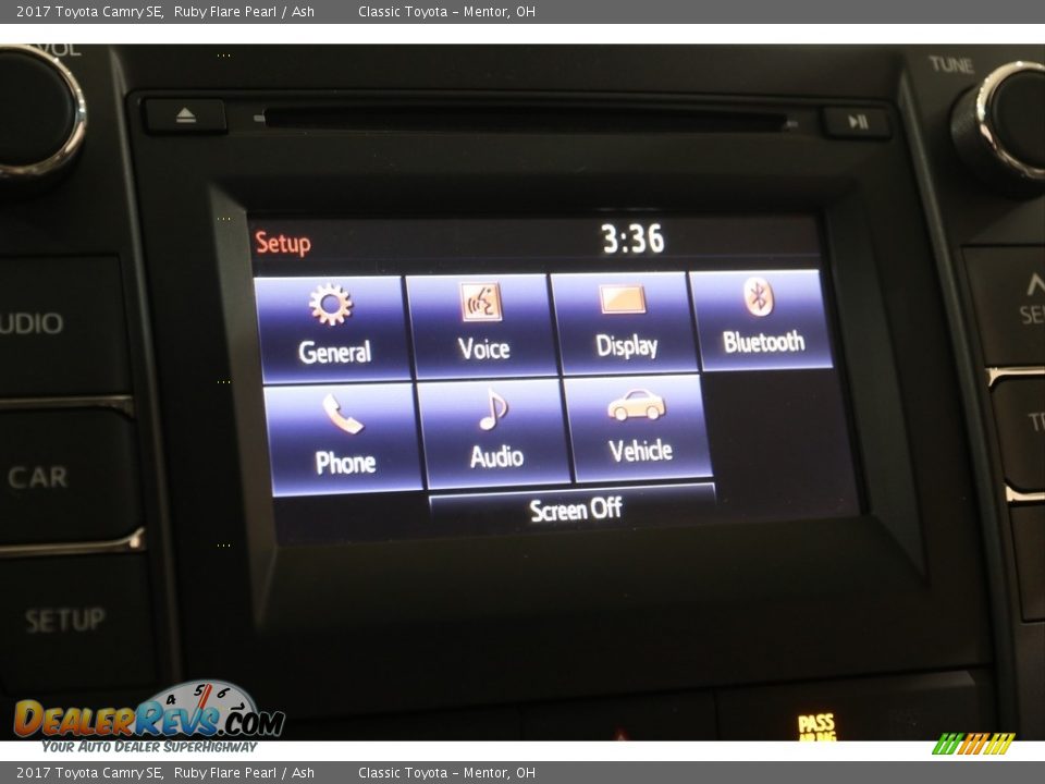 2017 Toyota Camry SE Ruby Flare Pearl / Ash Photo #12